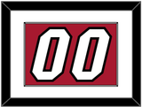 Miami Number - Alternate Red (2001-2008) - Single Mat 1