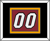 Miami Number - Red Statement - Double Mat 2
