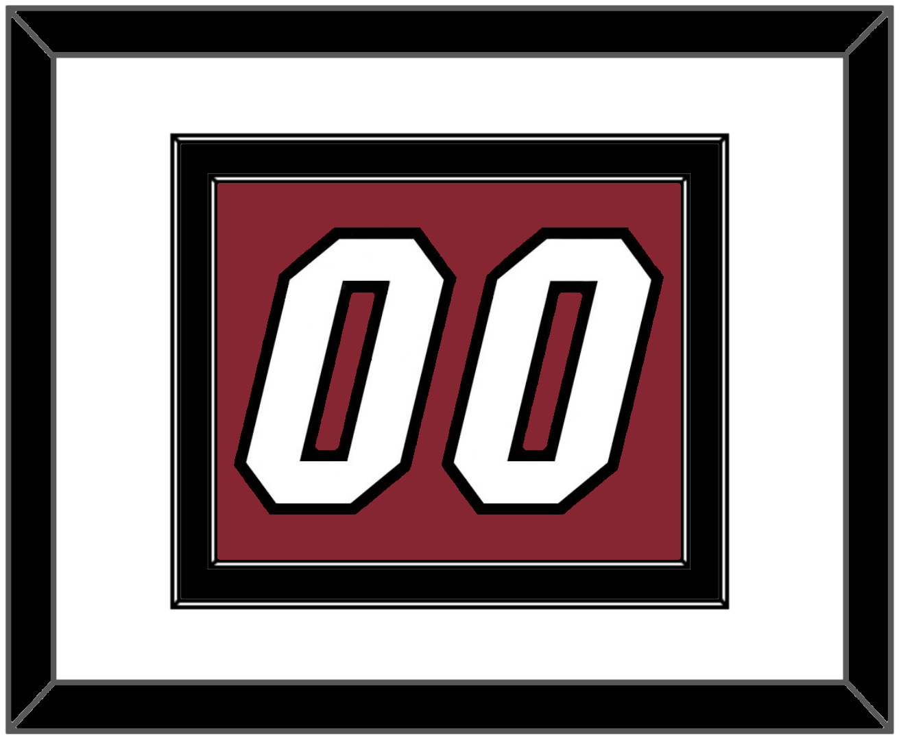 Miami Number - Alternate Red (2009-2017) - Signature Tier 1