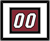 Miami Number - Alternate Red (2009-2017) - Double Mat 1