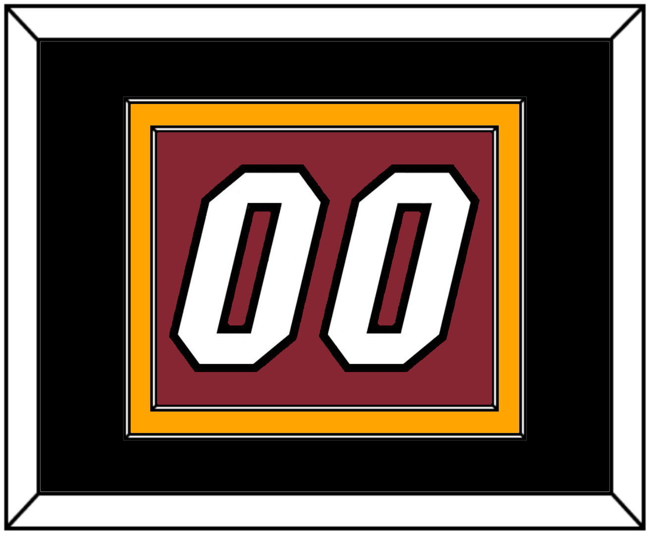 Miami Number - Alternate Red (2009-2017) - Signature Tier 2