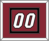 Miami Number - Alternate Red (2009-2017) - Double Mat 3