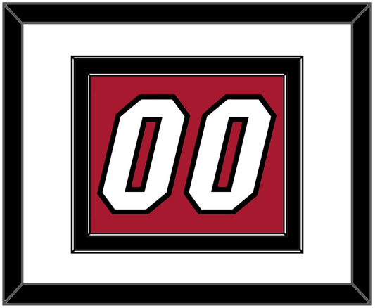 Miami Number - Alternate Red (2001-2008) - Signature Tier 1