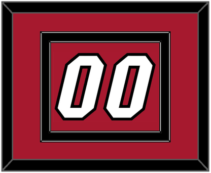 Miami Number - Alternate Red (2001-2008) - Signature Tier 2