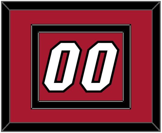 Miami Number - Alternate Red (2001-2008) - Signature Tier 2