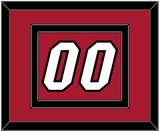 Miami Number - Alternate Red (2001-2008) - Double Mat 2