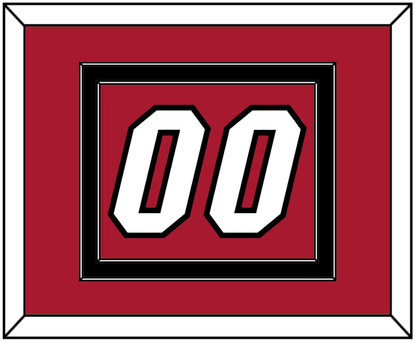 Miami Number - Alternate Red (2001-2008) - Signature Tier 2