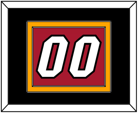 Miami Number - Alternate Red (2001-2008) - Signature Tier 3