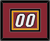 Miami Number - Red Statement - Triple Mat 3