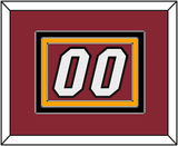 Miami Number - Red Statement - Triple Mat 3