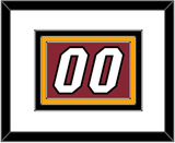 Miami Number - Alternate Red (2009-2017) - Triple Mat 1