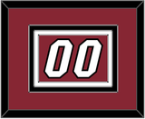 Miami Number - Alternate Red (2009-2017) - Triple Mat 4