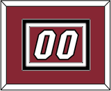 Miami Number - Alternate Red (2009-2017) - Triple Mat 4