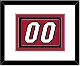 Miami Number - Alternate Red (2001-2008) - Triple Mat 1