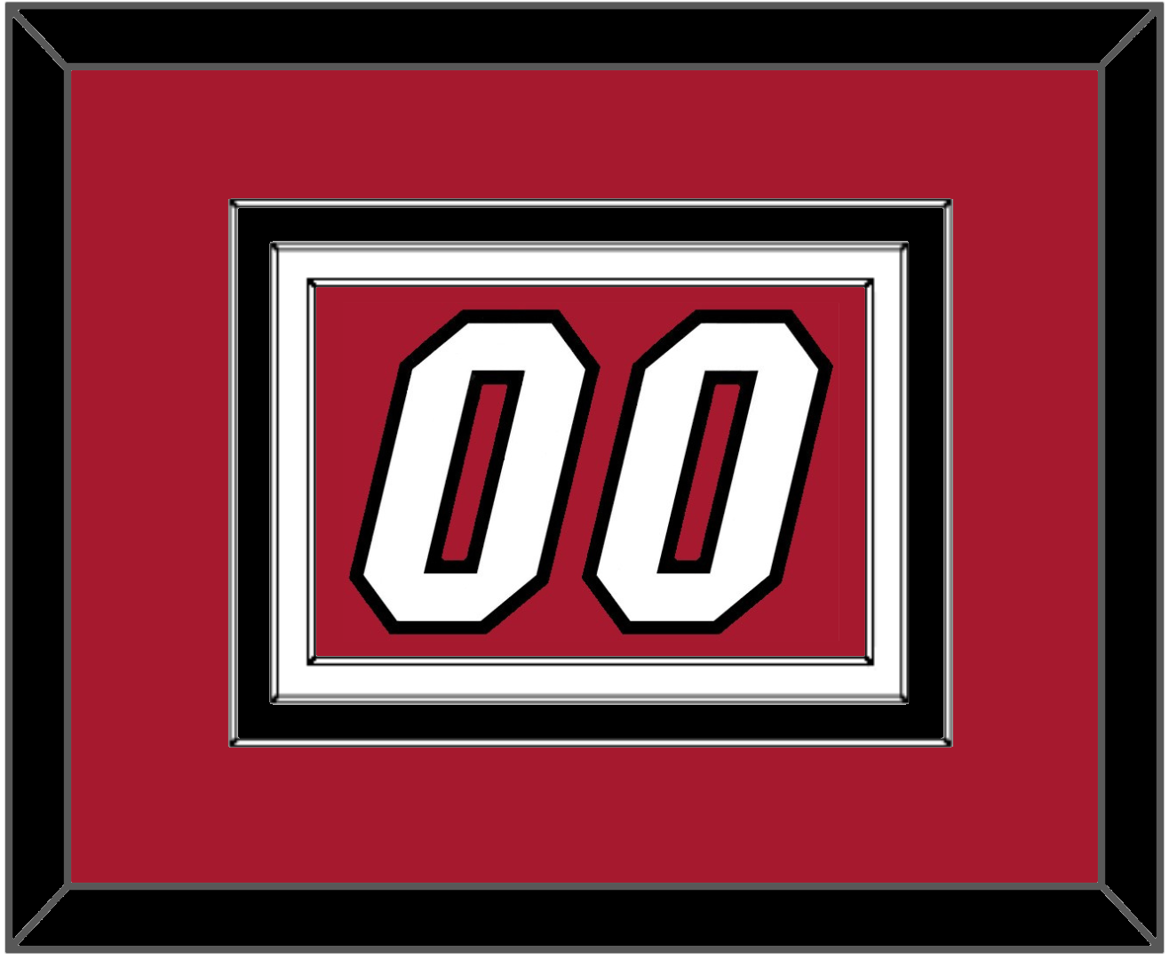 Miami Number - Alternate Red (2001-2008) - Premier Tier 3