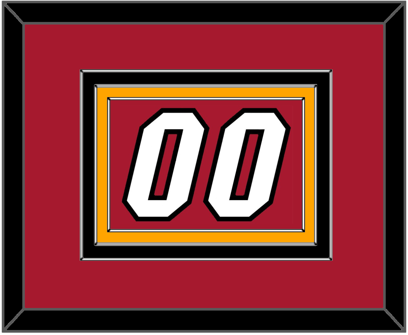 Miami Number - Alternate Red (2001-2008) - Premier Tier 4