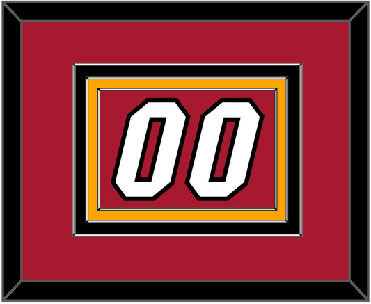 Miami Number - Alternate Red (2001-2008) - Premier Tier 4