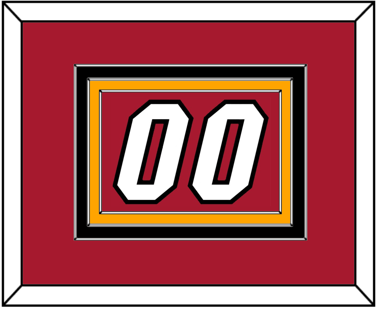 Miami Number - Alternate Red (2001-2008) - Premier Tier 4