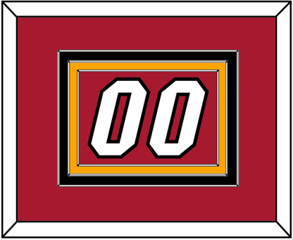 Miami Number - Alternate Red (2001-2008) - Premier Tier 4