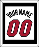 Miami Name & Number - Home White (1999-2008) - Single Mat 2