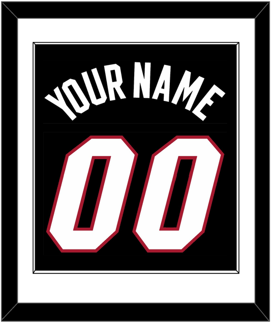 Miami Name & Number - Road Black (1999-2008) - Essential Tier 1