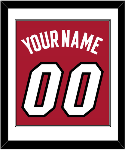 Miami Name & Number - Alternate Red (2001-2008) - Essential Tier 1