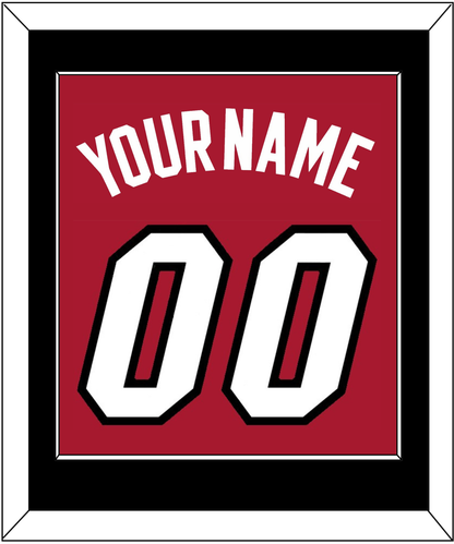 Miami Name & Number - Alternate Red (2001-2008) - Essential Tier 2