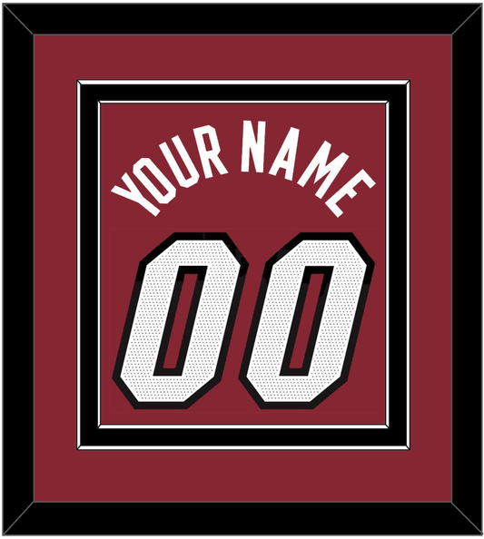 Miami Name & Number - Red Statement - Signature Tier 3