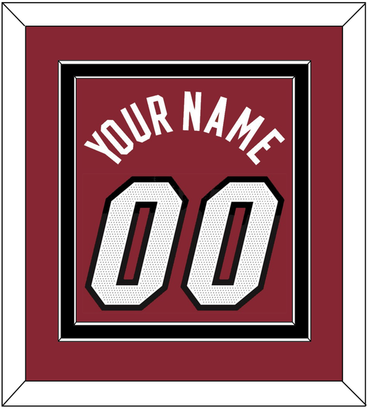 Miami Name & Number - Red Statement - Signature Tier 3