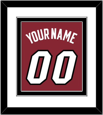 Miami Name & Number - Alternate Red (2009-2017) - Signature Tier 1