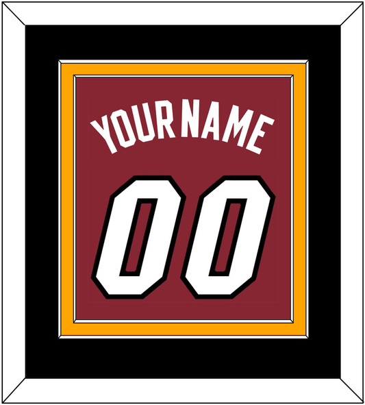 Miami Name & Number - Alternate Red (2009-2017) - Signature Tier 2