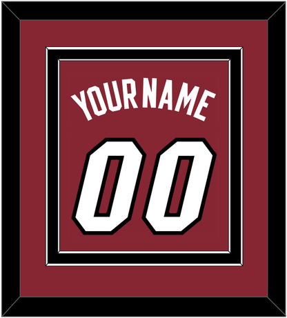 Miami Name & Number - Alternate Red (2009-2017) - Signature Tier 3