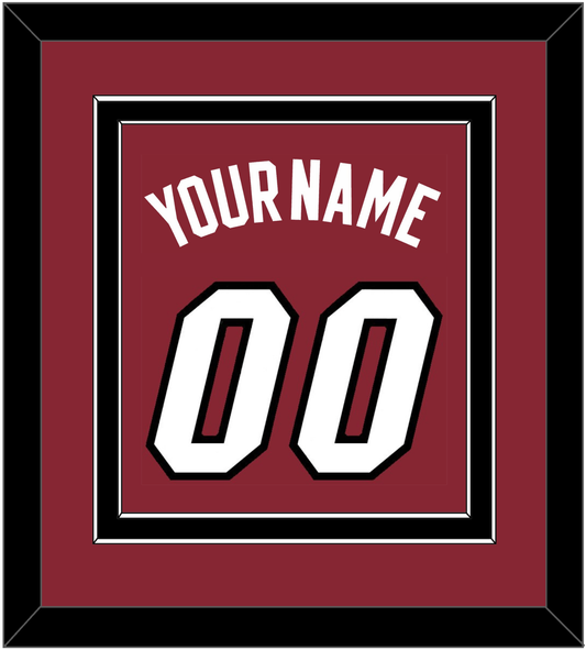 Miami Name & Number - Alternate Red (2009-2017) - Signature Tier 3
