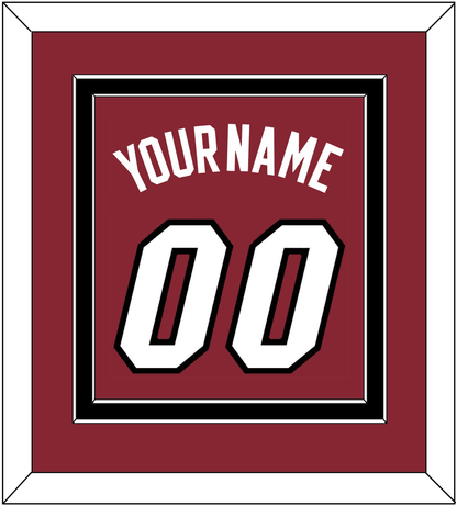 Miami Name & Number - Alternate Red (2009-2017) - Signature Tier 3