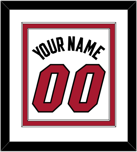 Miami Name & Number - Home White (1999-2008) - Signature Tier 1