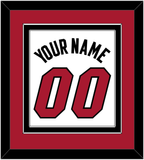 Miami Name & Number - Home White (1999-2008) - Double Mat 2