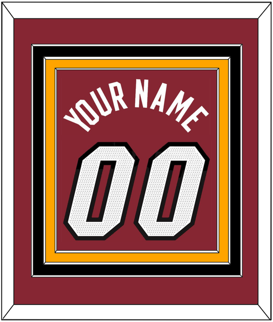 Miami Name & Number - Red Statement - Premier Tier 3