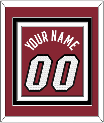 Miami Name & Number - Red Statement - Premier Tier 4