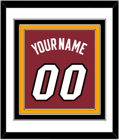 Miami Name & Number - Alternate Red (2009-2017) - Premier Tier 1