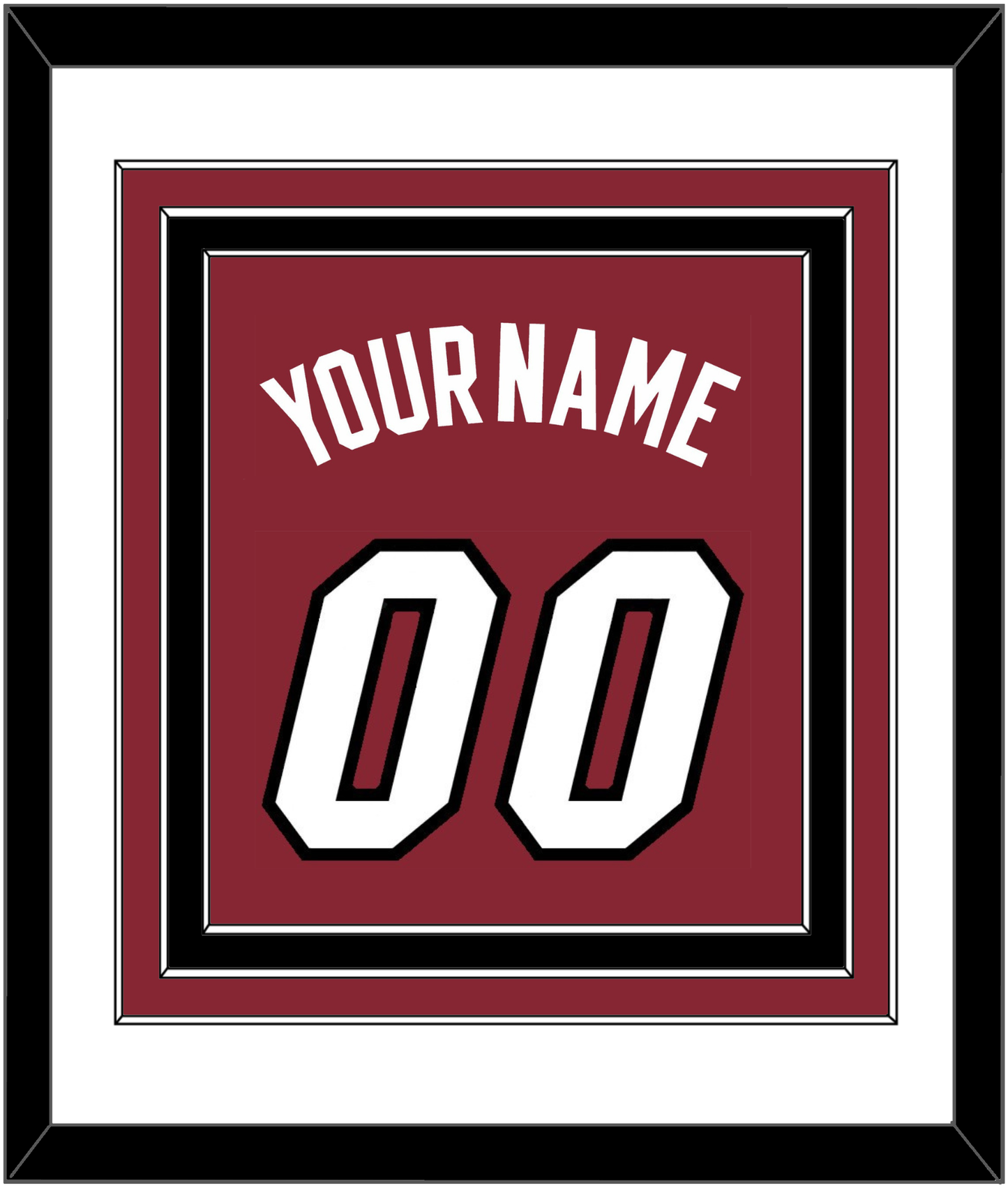 Miami Name & Number - Alternate Red (2009-2017) - Premier Tier 2