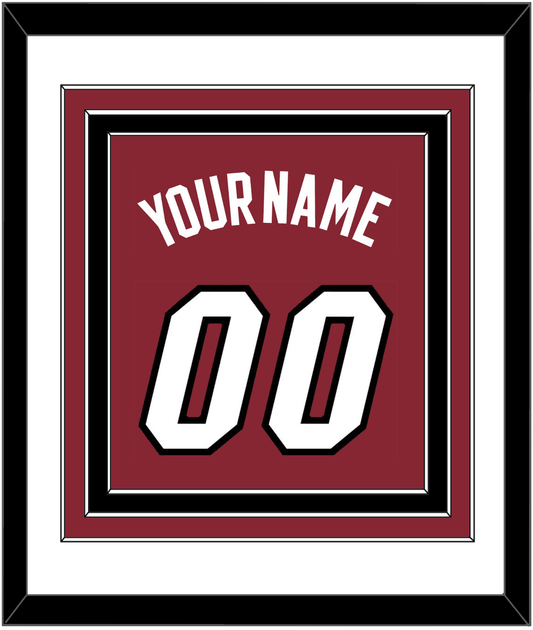 Miami Name & Number - Alternate Red (2009-2017) - Premier Tier 2