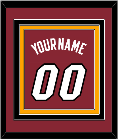 Miami Name & Number - Alternate Red (2009-2017) - Premier Tier 3