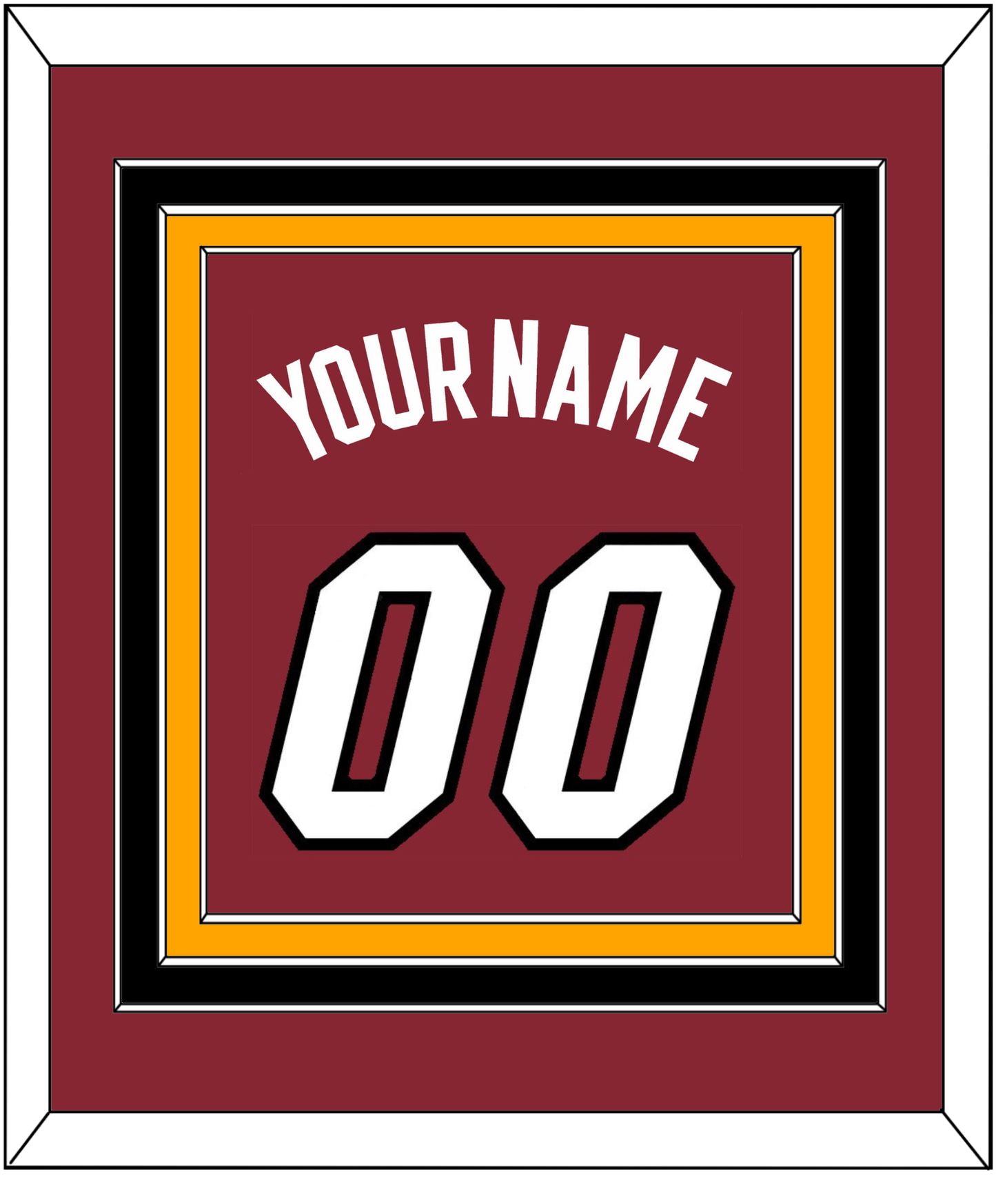 Miami Name & Number - Alternate Red (2009-2017) - Premier Tier 3