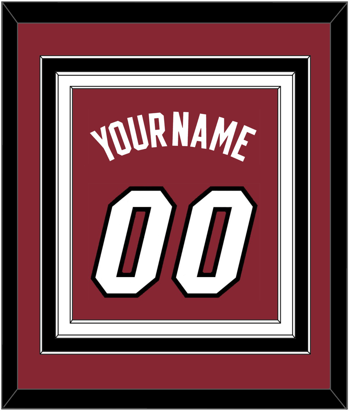 Miami Name & Number - Alternate Red (2009-2017) - Premier Tier 4