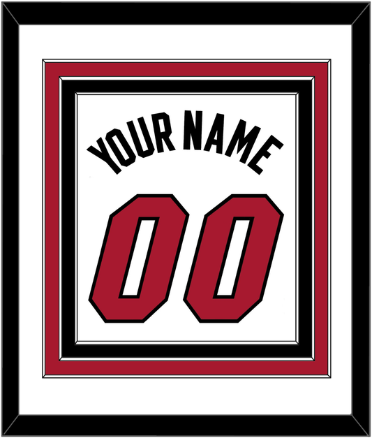 Miami Name & Number - Home White (1999-2008) - Premier Tier 1