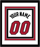 Miami Name & Number - Home White (1999-2008) - Triple Mat 1
