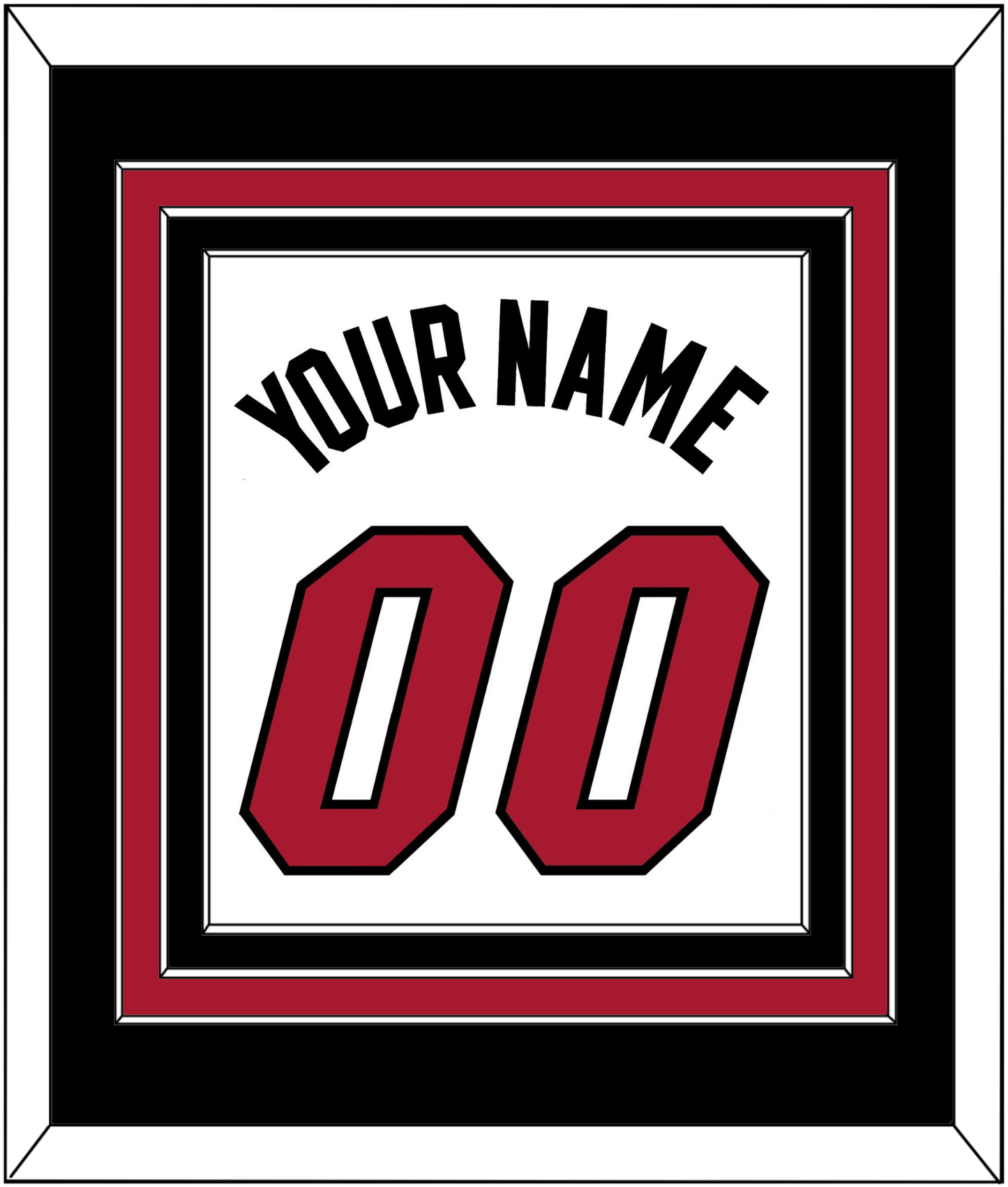 Miami Name & Number - Home White (1999-2008) - Premier Tier 3