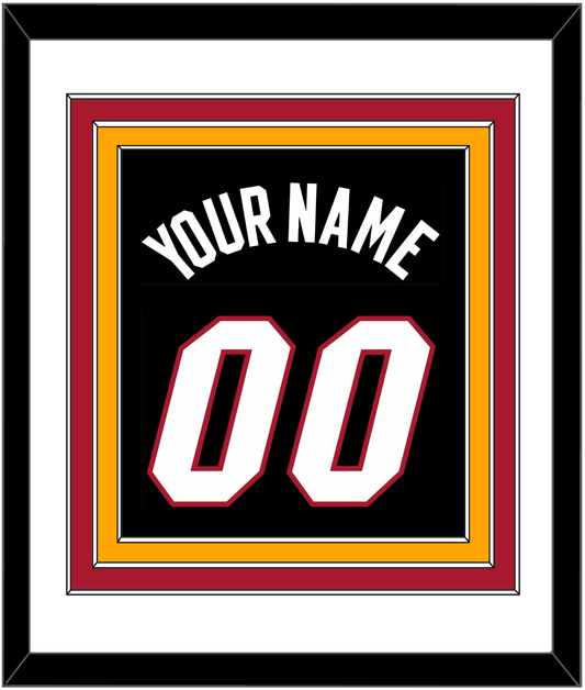 Miami Name & Number - Road Black (1999-2008) - Premier Tier 2