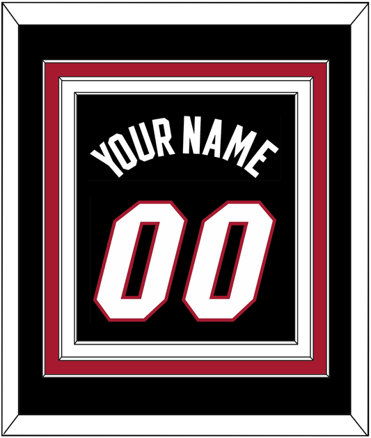 Miami Name & Number - Road Black (1999-2008) - Premier Tier 3