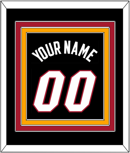 Miami Name & Number - Road Black (1999-2008) - Premier Tier 4